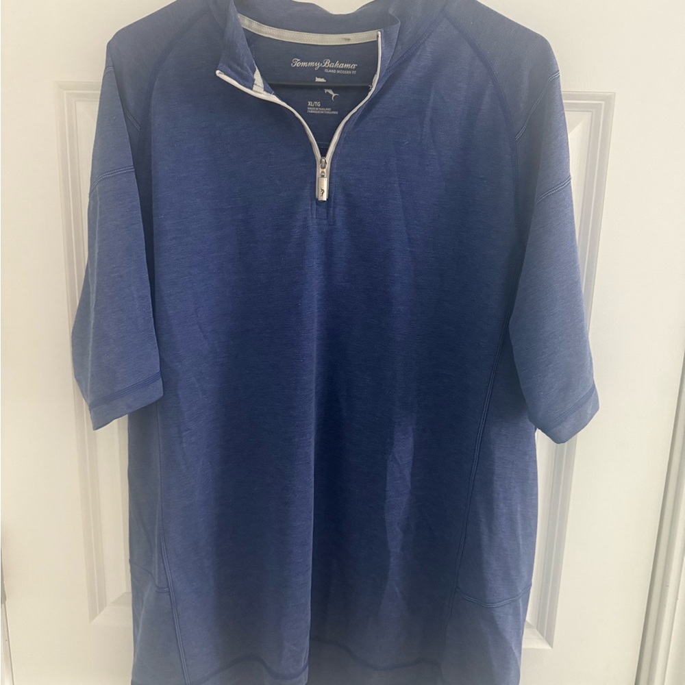 Tommy Bahama Men's Navy Half-Zip shirt